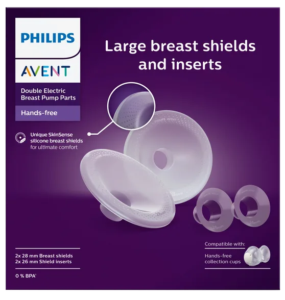 Philips Avent Hands-Free mazām krūtīm krūšu galu aizsargi, 1 gab.