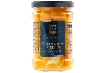 ORANŽIE ĶIRŠU PIPARI AR SIERA PILDĪJUMU WELL DONE PREMIUM 250G
