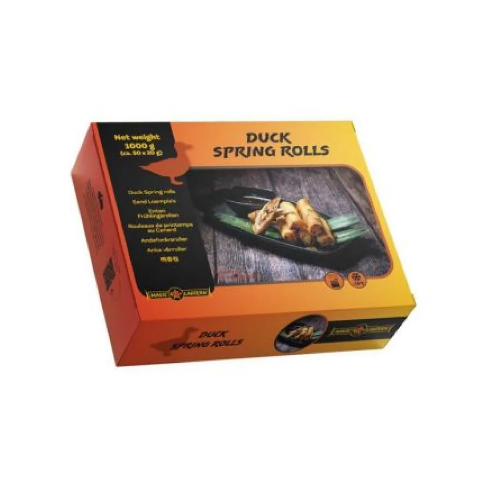 UZKODA TSINGTAO SPRINGROLLS AR PĪLES GAĻU, SALD., 50GAB, 1KG, MAGIC LANTERN