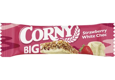 Musli batoniņš zemeņu-baltās šokolādes Corny 40 g