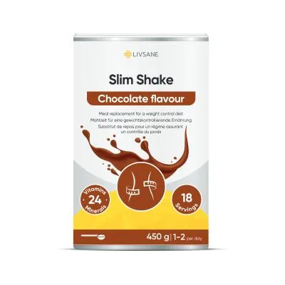 Livsane Slim Shake ar šokolādes garšu 450 g