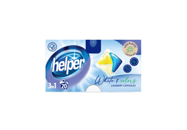 VEĻAS MAZGĀŠANAS KAPSULAS HELPER WHITES+COLORS 20GB.