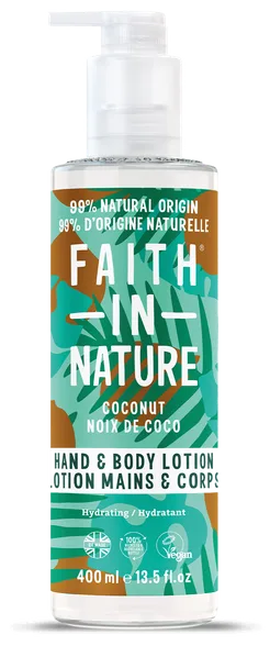 Faith In Nature Coconut Hand & Body losjons, 400 ml