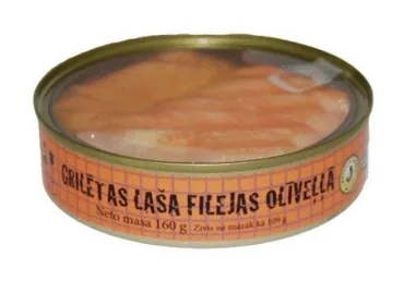 LAŠA FILEJAS OLĪVEĻĻĀ GRILĒTAS BRĪVAIS VILNIS 160G