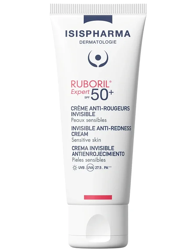 Isispharma Ruboril® Expert SPF50+ Invisible aizsargkrēms pret apsārtumu, 40 ml