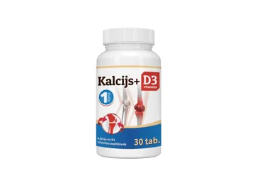 UZTURA BAGĀTINĀTĀJS KALCIJS+D3, 30 KAPSULAS