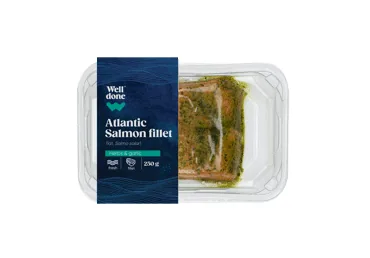 LAŠA FILEJA GARŠAUGU UN ĶIPLOKU MARINĀDĒ WELL DONE 250G