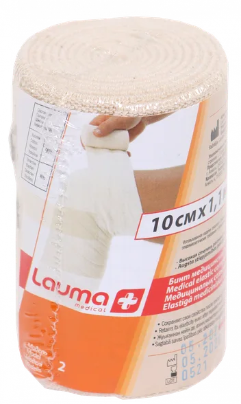 Lauma Medical 10 cm X 1,1 m elastīga medicīniskā saite, 1 gab.