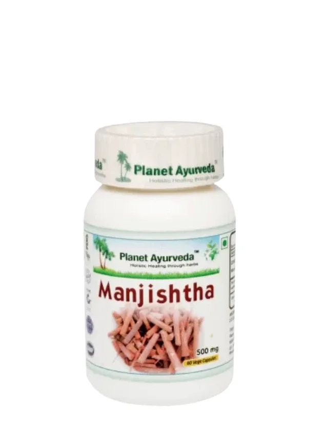 Planet Ayurveda® Manjishtha Organic ādas veselībai, 60 kapsulas