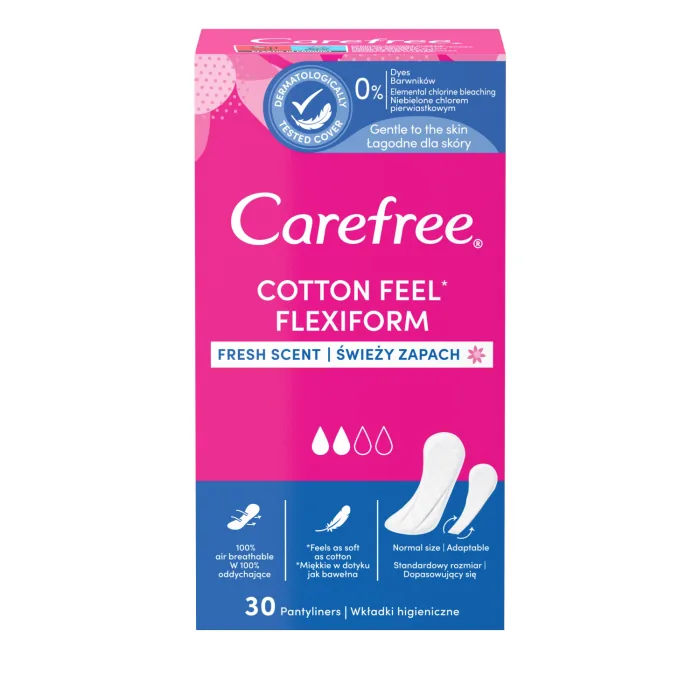 IKDIENAS IELIKTNĪŠI CAREFREE FLEXI FORM FRESH 30GAB.