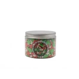 DEKORI CUKURA ZIEMASSVĒTKU MIX AR PĒRLĪTĒM 90G CAKE&BAKE