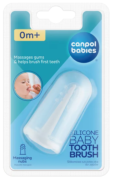 Canpol Babies uz pirksta uzvelkama zobu birste, 1 gab.