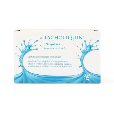 Tacholiquin 1% šķīdums, monodeva, 10 x 5 ml