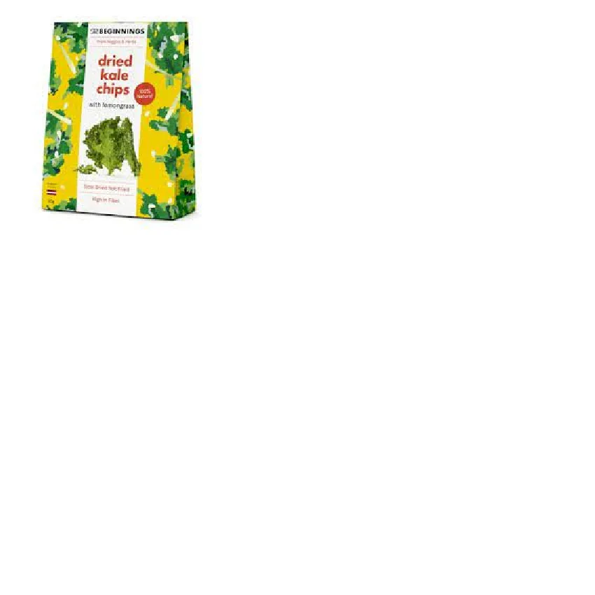 KALE ČIPSI THE BEGINNINGS AR CITRONZĀLI, 30G