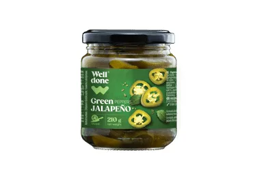 MARINĒTI JALAPENO PIPARI WELL DONE 210G