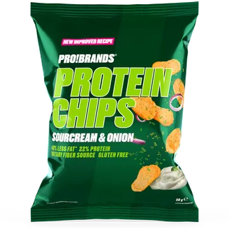Протеиновые чипсы ProBrands со вкусом сметаны и лука, 50 г
