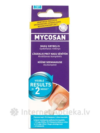 Mycosan XL Gels pret nagu sēnīti, 10 ml