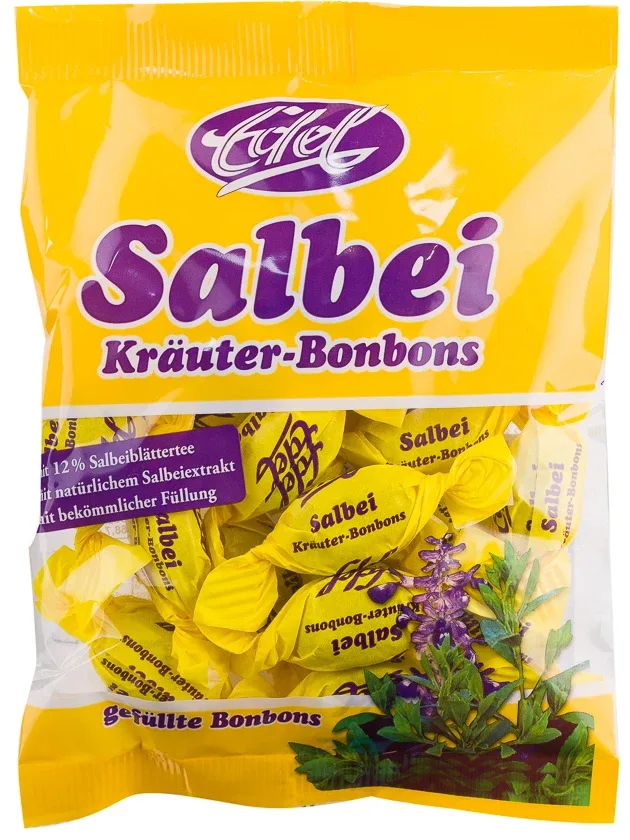 Edel salvijas augu karameles, 100 g