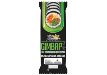 UZKODA GIMBAP KOREAN FOOD STYLE AR SĒNĒM UN DĀRZEŅIEM 230G