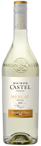 BALTVĪNS MAISON CASTEL MUSCAT, PUSSALDS, 11,5%, 0.75L