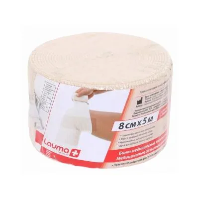 Lauma Medical elastīgā medicīniskā saite austa 8 cm X 5 m