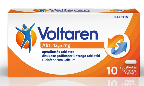 Voltaren Akti 12,5 mg tabletes, 10 gab.