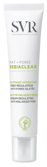 Матирующий крем для лица SVR Sebiaclear Mat+Pores для сужения пор, 40 мл