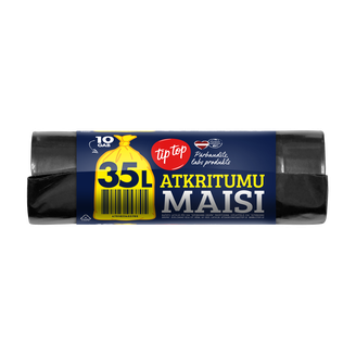 ATKR.MAISI TIP TOP 35L 10GAB 30MKR LDPE MELNI 52X72CM