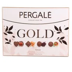 KONFEKTES PERGALE IZLASE GOLD AR PIENA ŠOKOLĀDI 348G