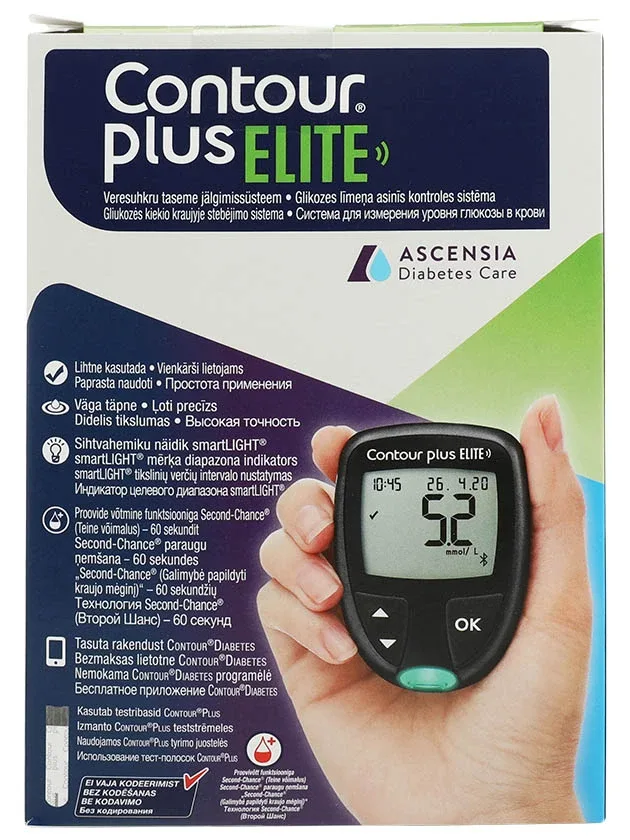 Glikometrs Contour Plus, 1 gb.