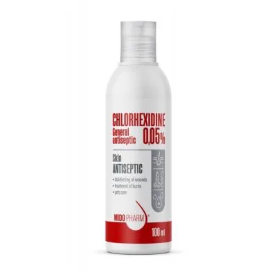 Midopharm Chlorhexidine sķīdums 0,05% ādas dezinfekcijai 100 ml