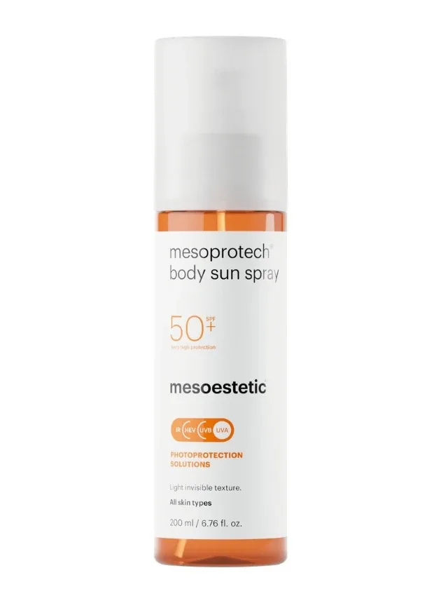 Mesoestetic Mesoprotech SPF 50+ saules aizsarglīdzeklis ķermenim, 200 ml