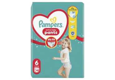 AUTIŅBIKSĪTES PAMPERS PANTS S6 13-19KG 42GAB.