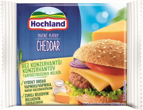 KAUSĒTAIS SIERS HOCHLAND ČEDARS, SĶĒLĒS, 130G