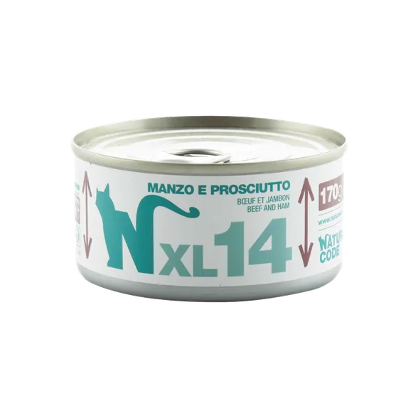 Natural Code XL 14 liellops un šķinķis mitrā barība, 170 g