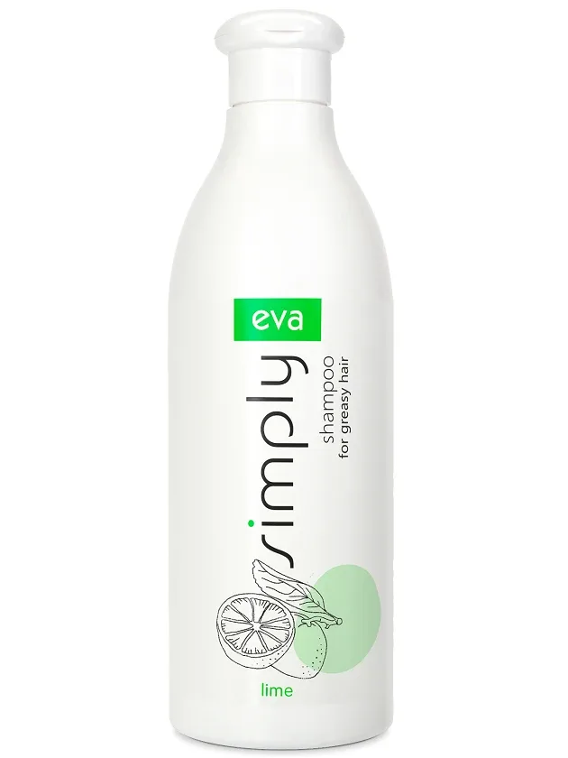 Eva Simply šampūns taukainiem matiem ar laima ekstraktu, 500 ml