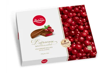 KONFEKTES LAIMA DZĒRVEŅU ŠĶĒLES GLAZŪRA 190G