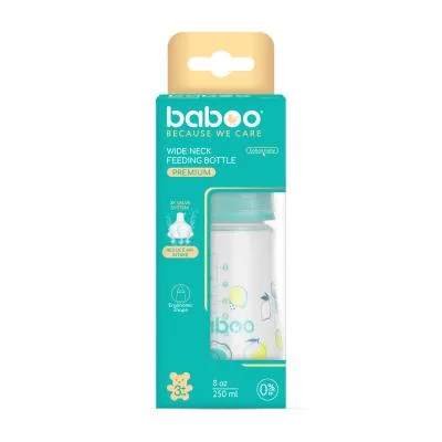 Baboo pretkoliku barošanas pudelīte, lagoon fiesta, 3+ mēneši 250 ml