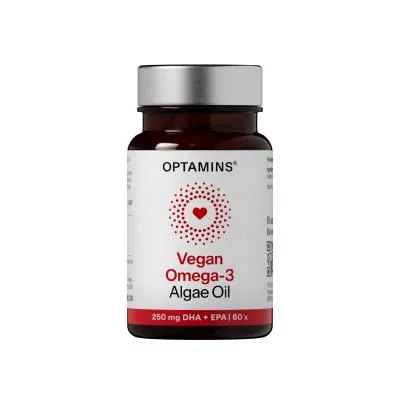 Optamins Vegan Omega-3 algae oil kapsulas N60
