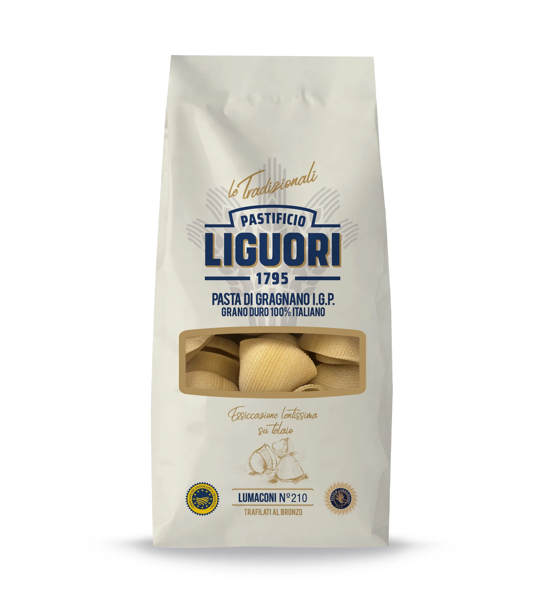 MAKARONI LIGUORI LUMACONI RIGATE, NR.210, 500G