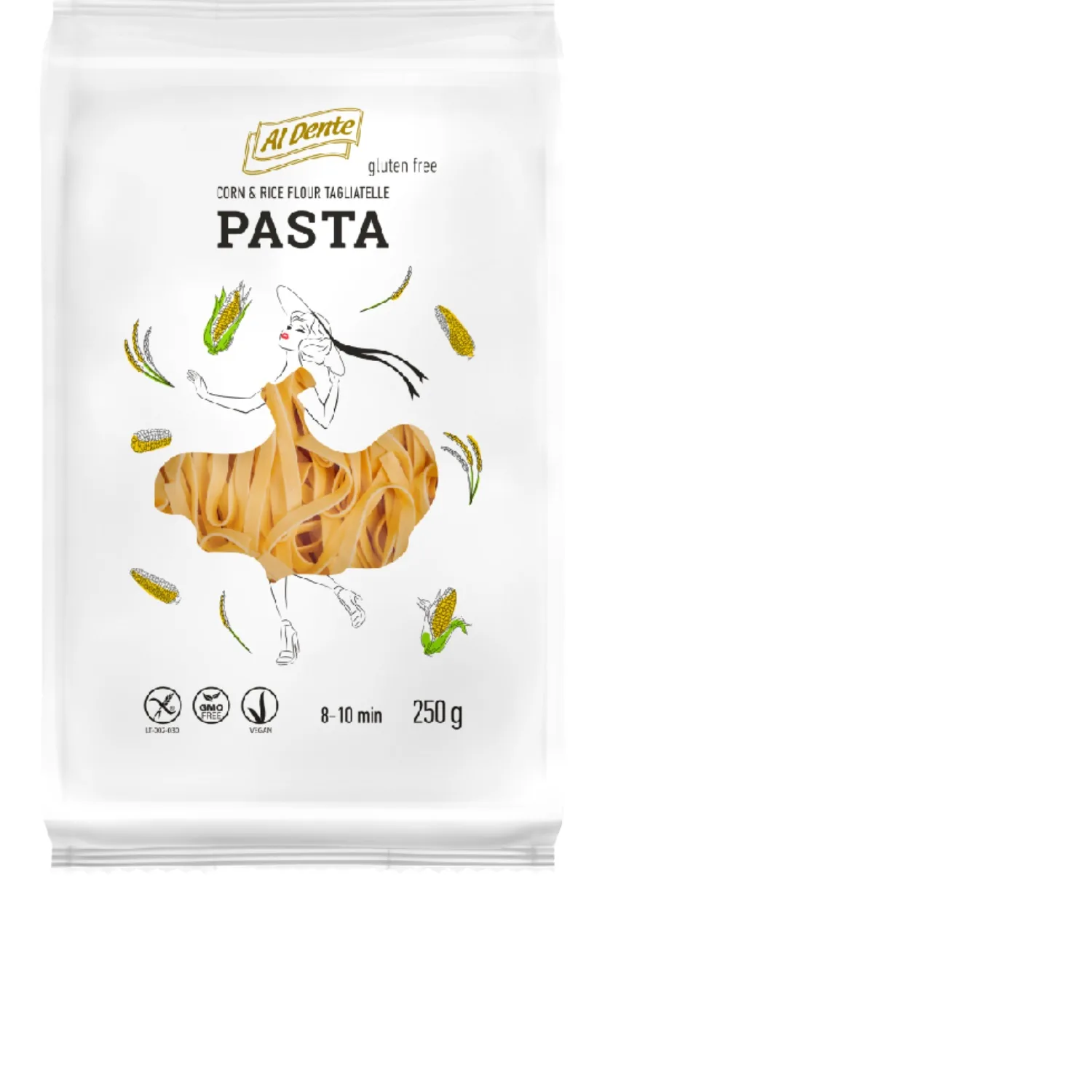MAKARONI BEZ GLUTĒNA AL DENTE, TAGLIATELLE, 250G