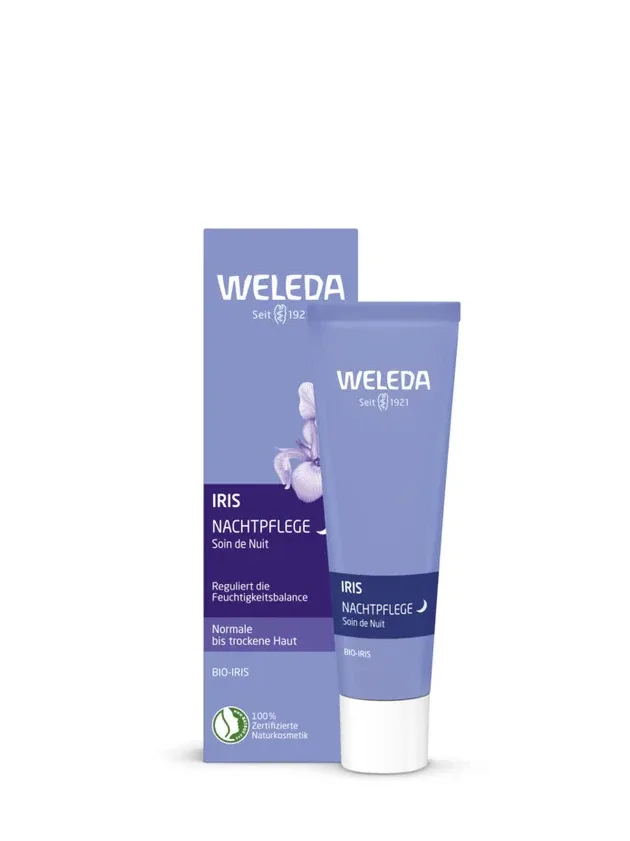 Weleda Iris sejas krēms nakts mitrinošs normālai un sausai ādai, 30 ml