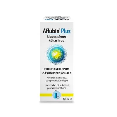 Aflubin Plus Klepus sīrups 175 ml