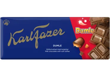 PIENA ŠOKOLĀDE KARL FAZER AR DUMLE ĪRISA GABALIŅIEM 180G