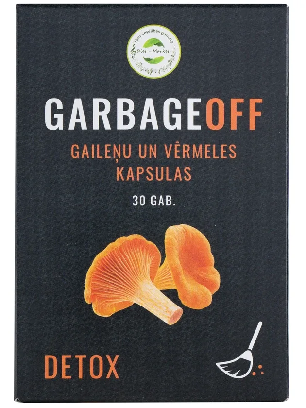 Garbageoff gaileņu un vērmeles kapsulas, 30 gb.