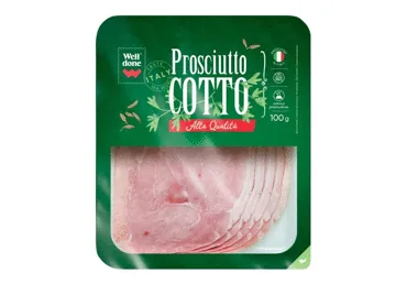 VĀRĪTS CŪKGAĻAS SĶIŅĶIS PROSCIUTTO COTTO WELL DONE 100G