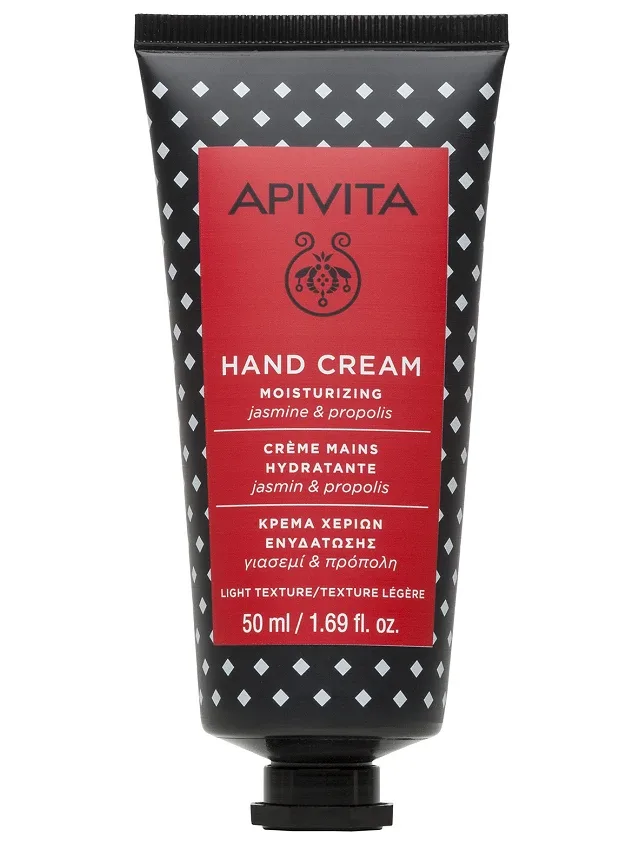Apivita mitrinošs roku krēms ar vieglu tekstūru ar jasmīnu un propolisu, 50 ml