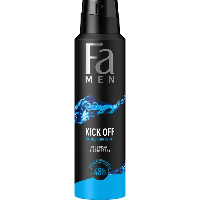 DEZODORANTS FA MEN KICKOFF IZSMIDZINĀMS 150ML