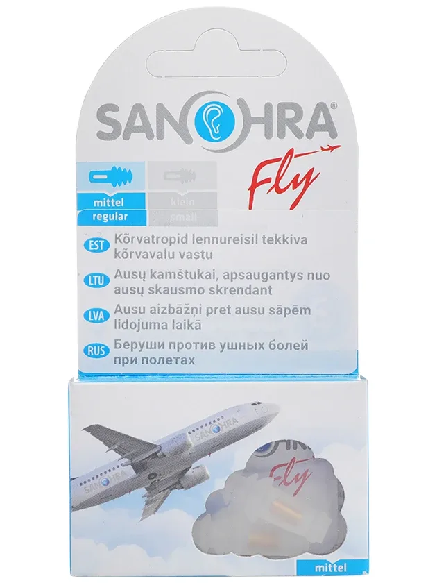 Sanohra Fly Adult ausu aizbāžņi pieaugušajiem, 2 gb.