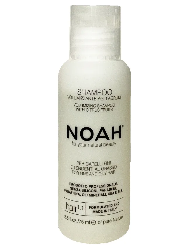 Noah šampūns apjomam taukainiem un smalkiem matiem, 75 ml